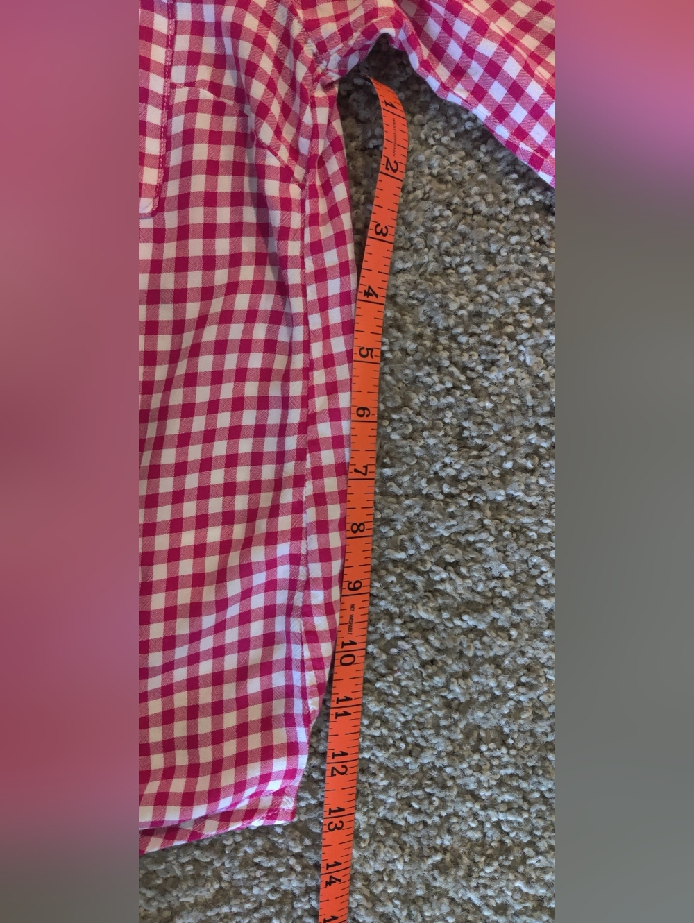 Jones New York Women's  Gingham Button-Front Shirt - Picture 9 of 10